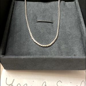 NEW! David Yurman 16 - 18" Baby Box Chain ~ Adjustable!